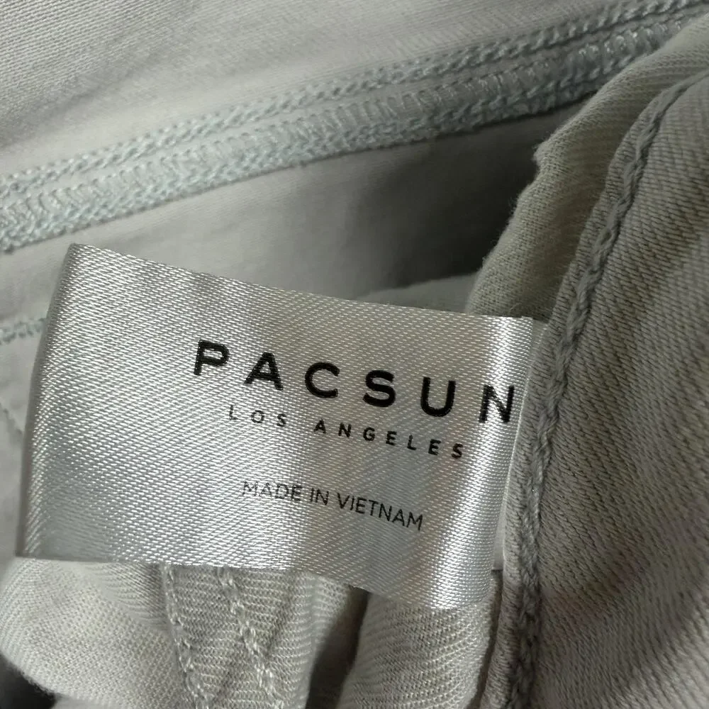 PacSun Stacked Skinny Jeans 32x31 Moto Biker Cybergrunge Urban Streetwear Indie
